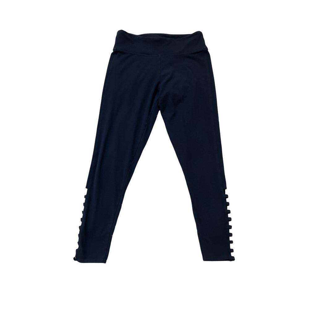 Victoria Sport Leggings‎ Black Lattice Cutout Athletic Pants Women L